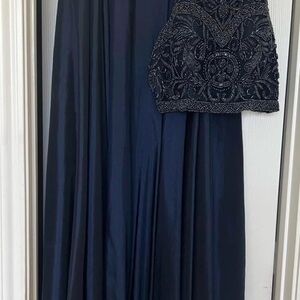Sherri Hill Navy Prom Dress Sz 10
